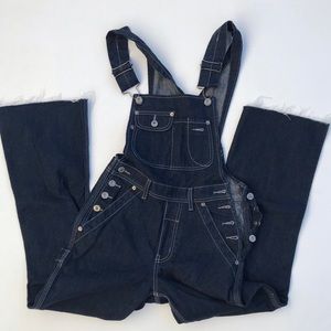 Vintage Dark Wash Denim Overalls